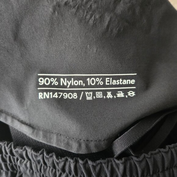 Outdoor Voices RecTreck Athletic Pant M Black Nylon Pull On Workout Straight Leg - Picture 9 of 12